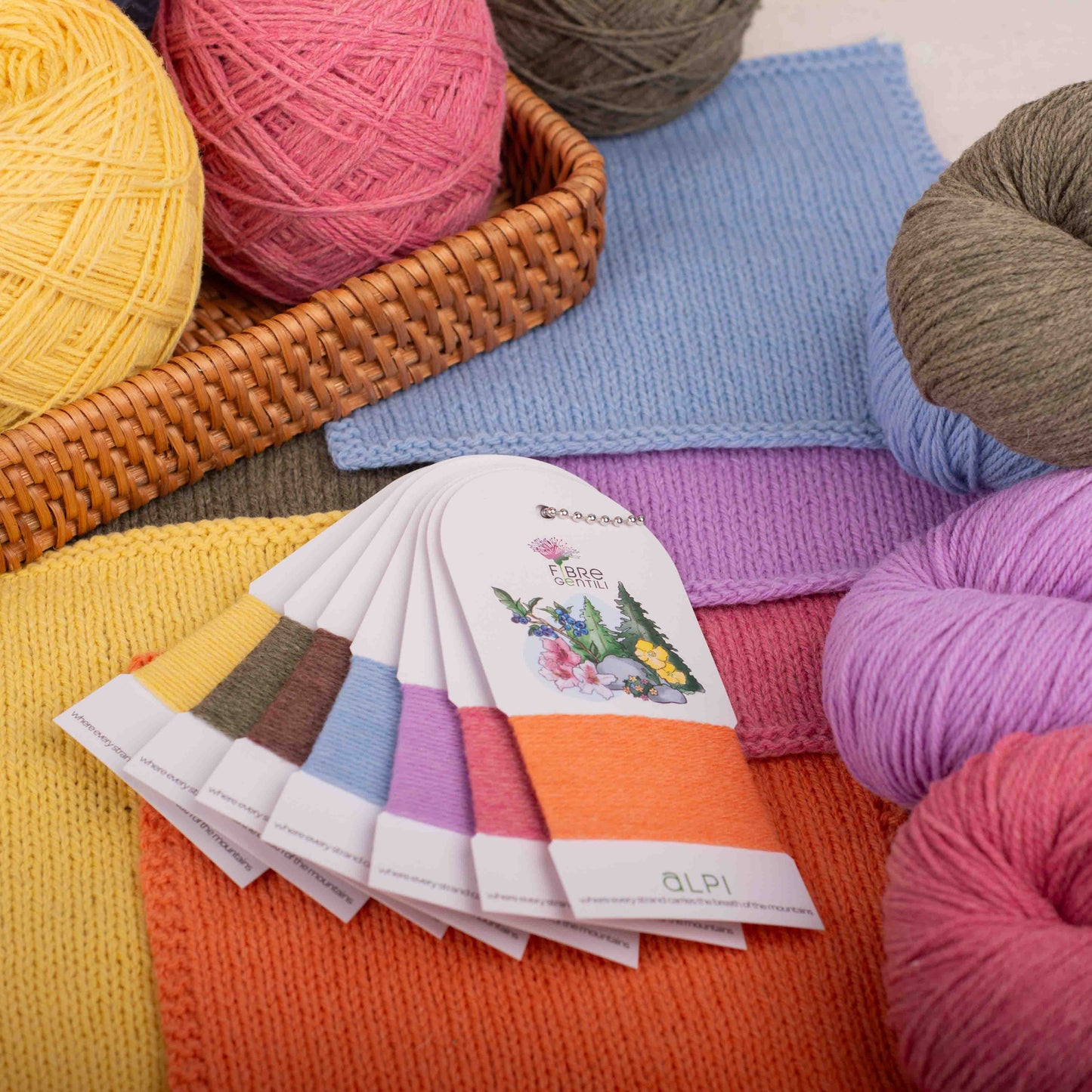 Cartella colori Alpi | Fingering - Peso calze