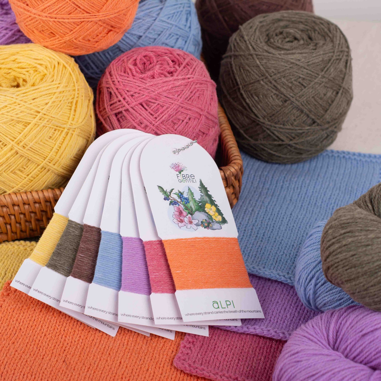 Cartella colori Alpi | Fingering - Peso calze