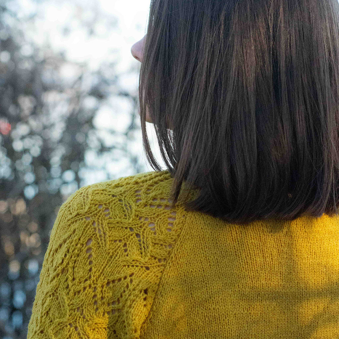 JunoTemple mangata back shan knit Quiet Mornings Open Knit Detailed Sweater (Terracotta) · NanaMacs