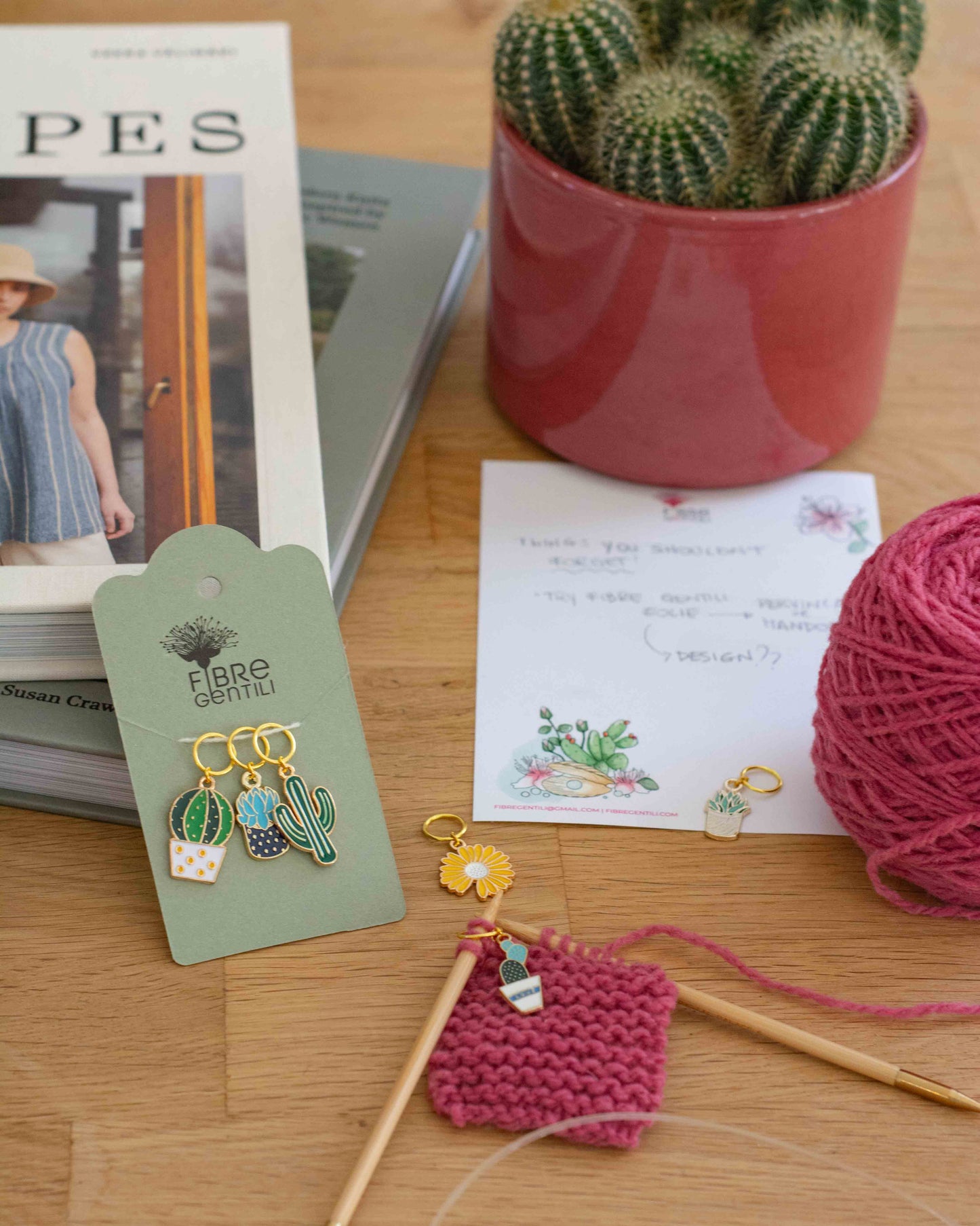Fibre Gentili stitch markers